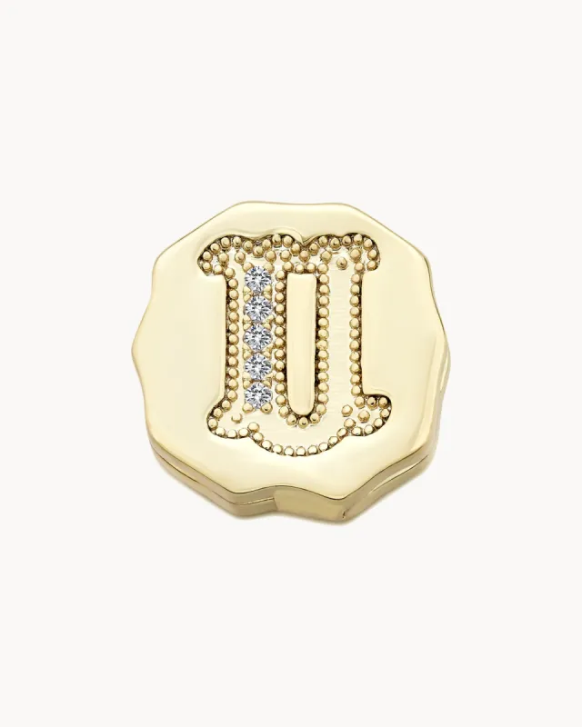 Charm Clip Bubble Vintage Letter U sold by Apodemia