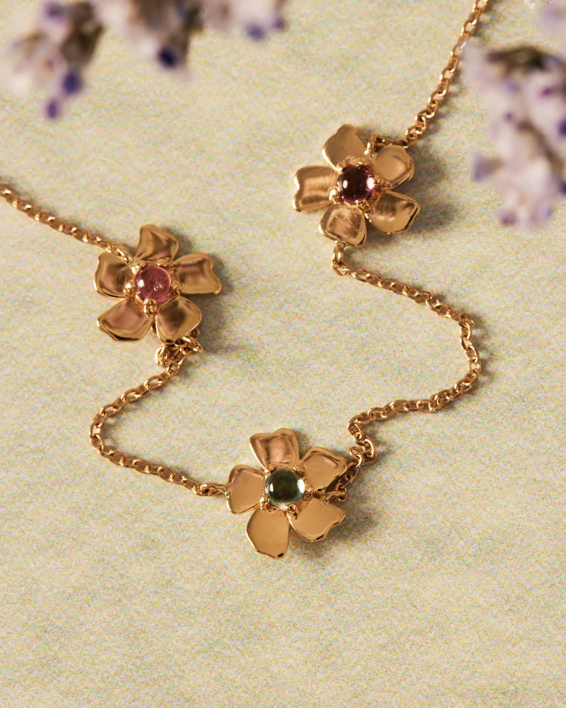 Full Forever Flower Necklace - 18K Solid Gold - 18K Solid Gold sold by Apodemia