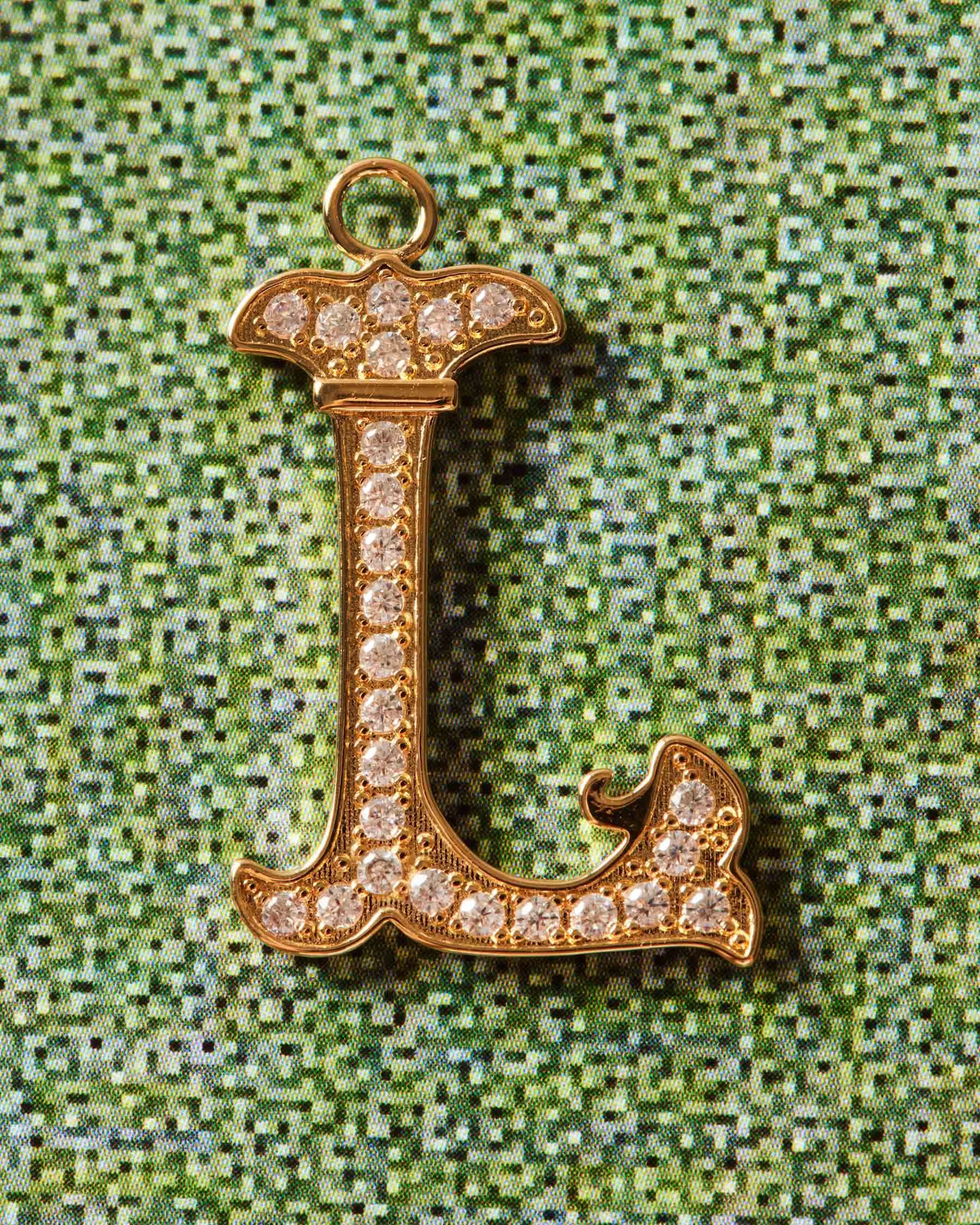 Charm Vintage Letter L | The Gray Box sold by Apodemia product image thumbnail 3