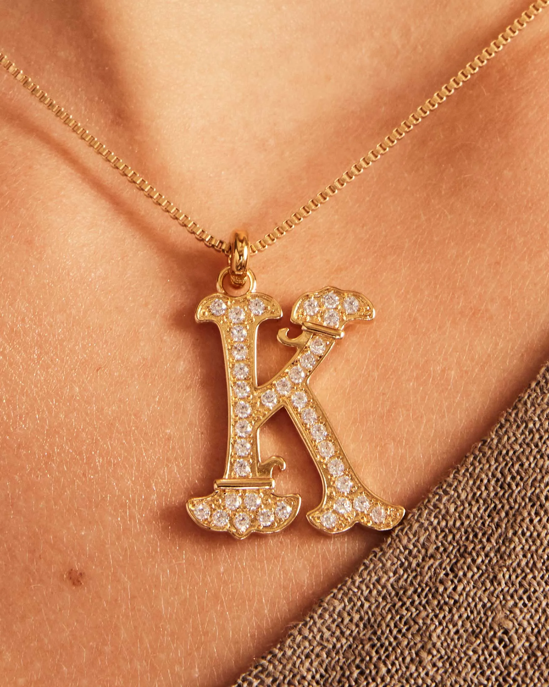 Charm Vintage Letter K | The Gray Box sold by Apodemia product image thumbnail 5