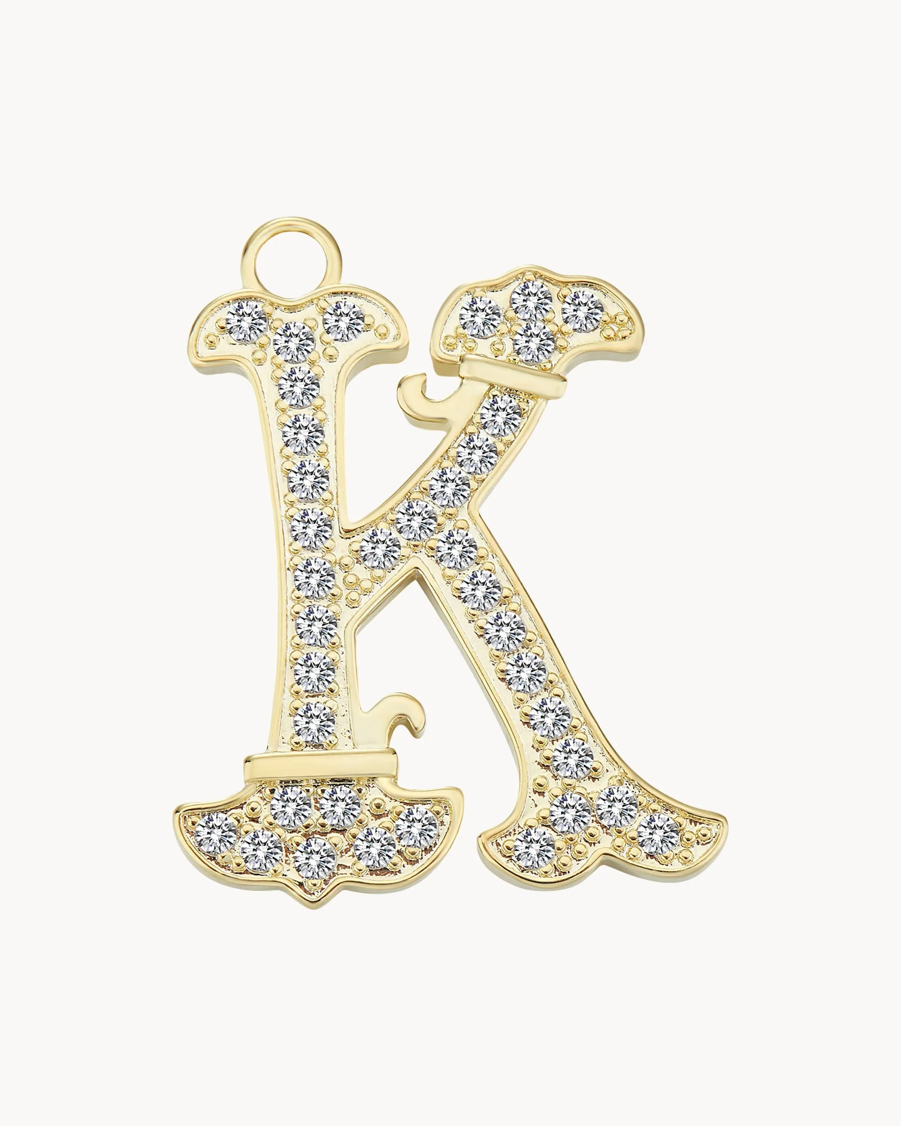 Charm Vintage Letter K | The Gray Box sold by Apodemia