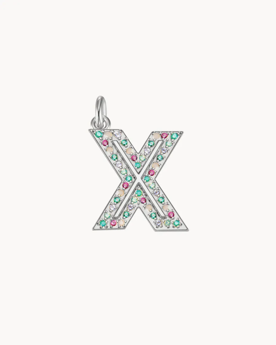 Charm Cosmos Letter X | The Gray Box sold by Apodemia