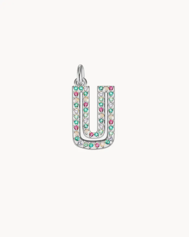 Charm Cosmos Letter U | The Gray Box sold by Apodemia