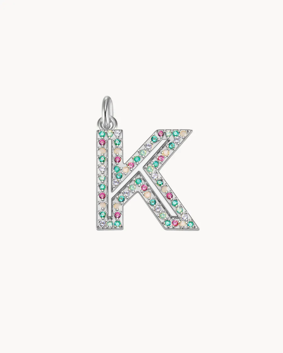 Charm Cosmos Letter K | The Gray Box sold by Apodemia