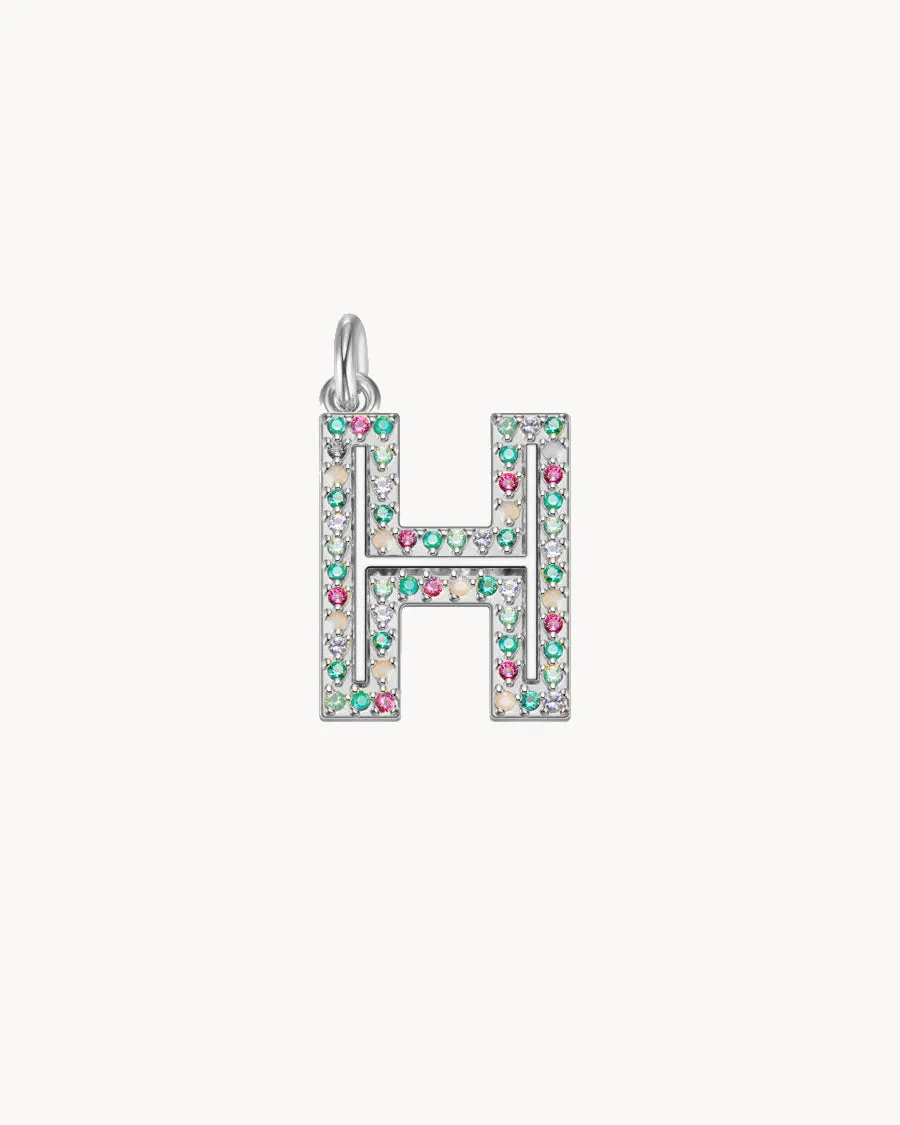 Charm Cosmos Letter H | The Gray Box sold by Apodemia
