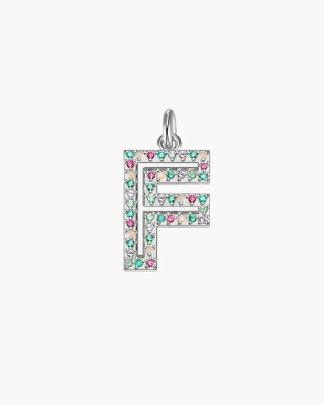 Charm Cosmos Letter F | The Gray Box sold by Apodemia