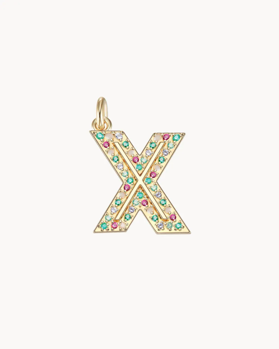 Charm Cosmos Letter X | The Gray Box sold by Apodemia