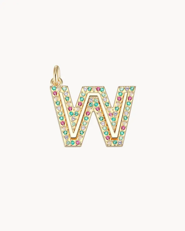 Charm Cosmos Letter W | The Gray Box sold by Apodemia
