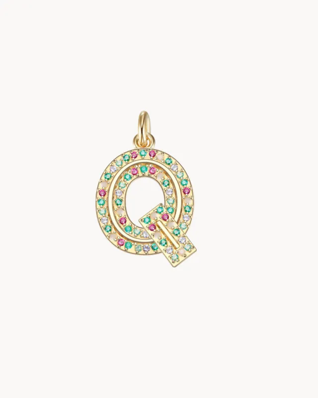 Charm Cosmos Letter Q | The Gray Box sold by Apodemia