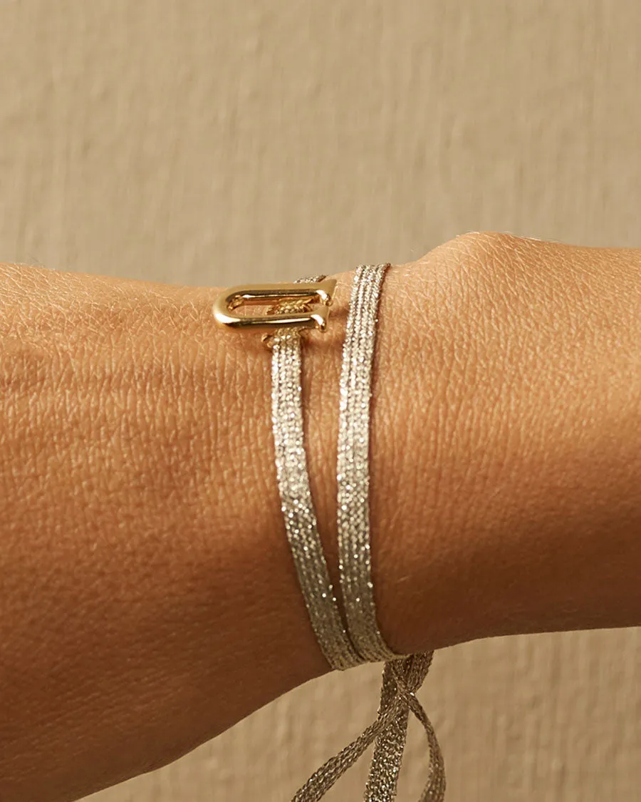 Charm Bracelet Letter U | The Gray Box sold by Apodemia product image thumbnail 4
