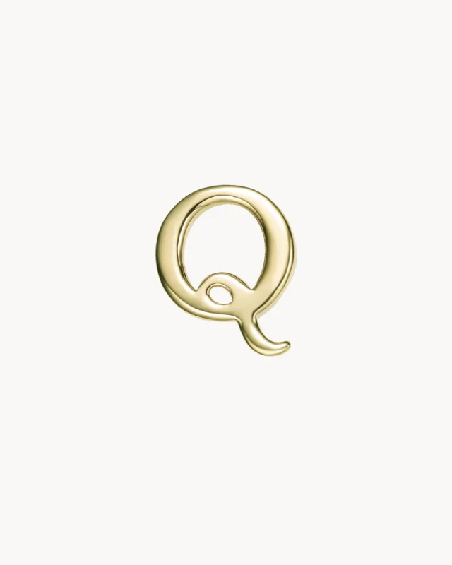 Charm Bracelet Letter Q | The Gray Box sold by Apodemia