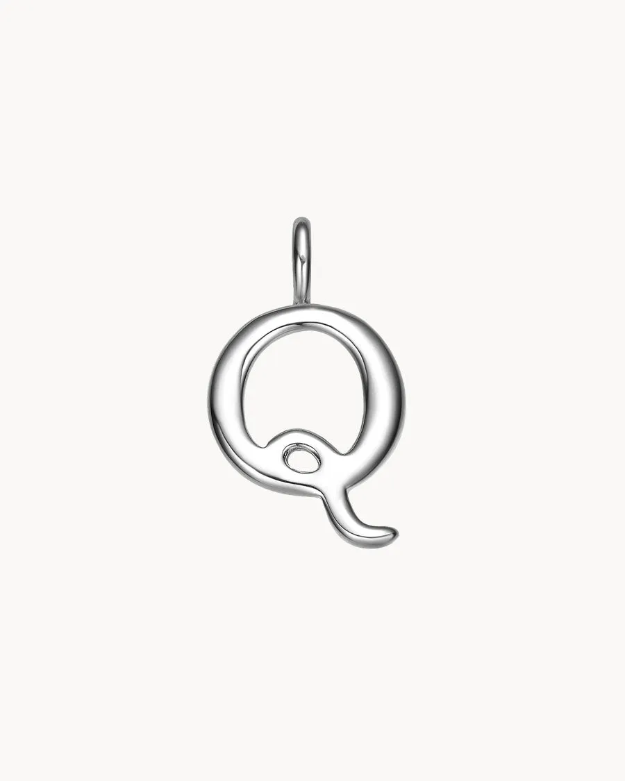 Charm Letter Q | The Gray Box sold by Apodemia
