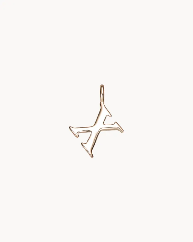 Charm Letter X | The Gray Box sold by Apodemia