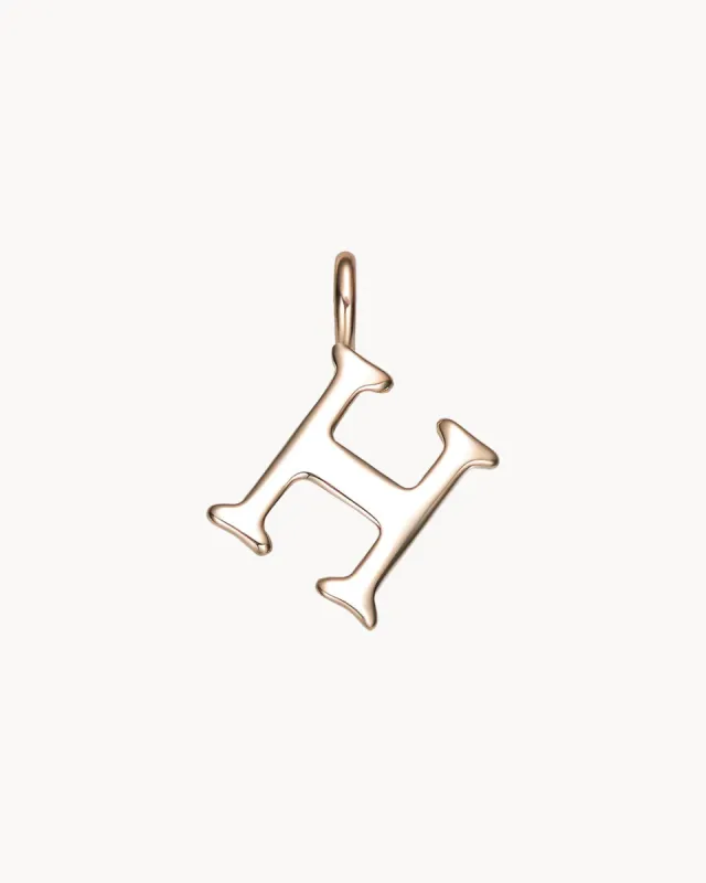 Charm Letter H | The Gray Box sold by Apodemia