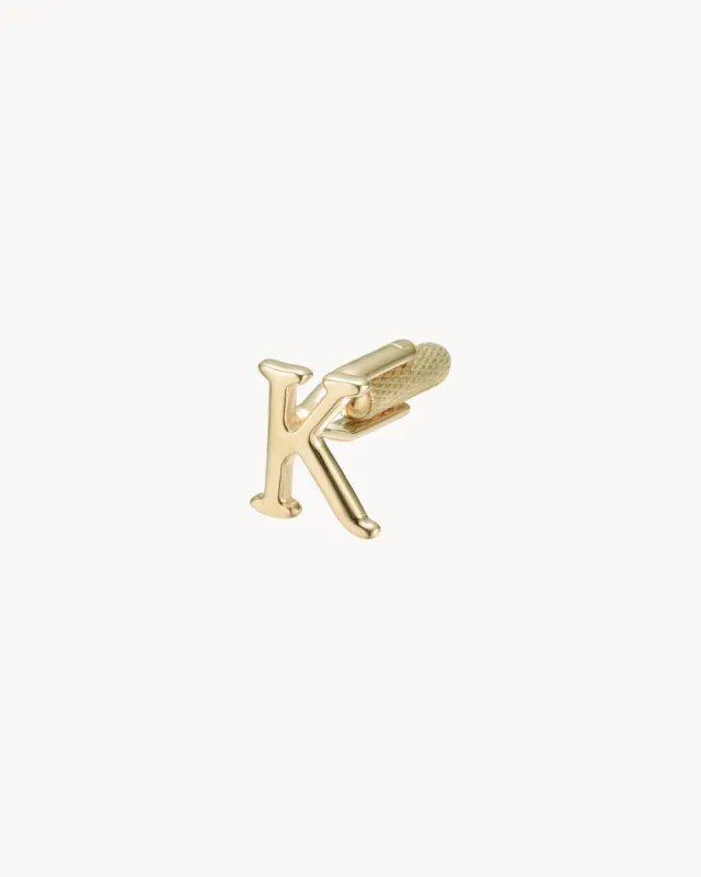 Cufflink Letter K | The Gray Box sold by Apodemia