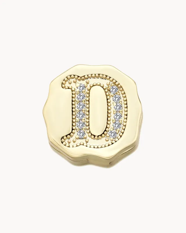 Charm Clip Bubble Vintage Letter D sold by Apodemia