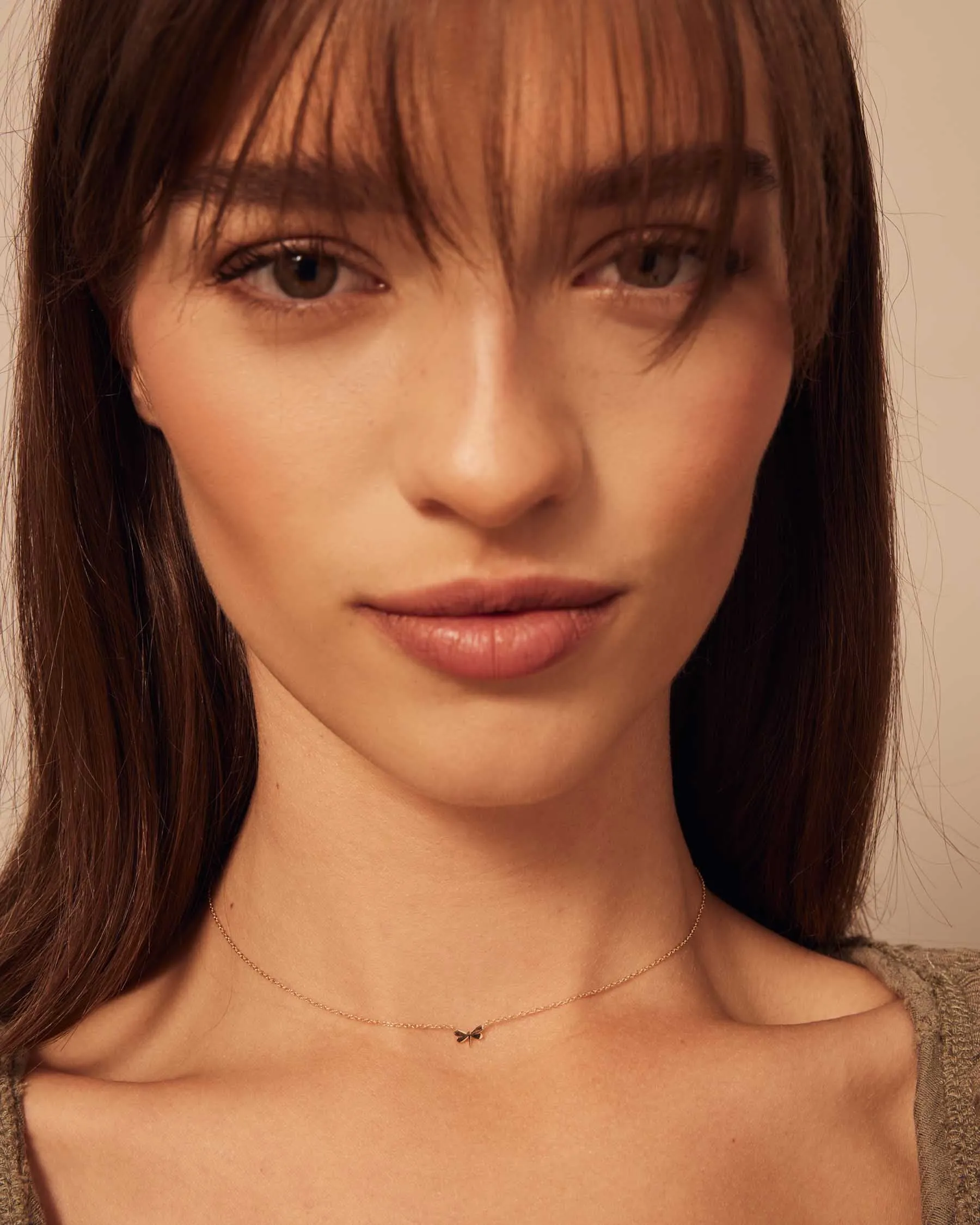 Mini Dragonfly Forever Necklace | 18K Solid Gold | sold by Apodemia product image thumbnail 3