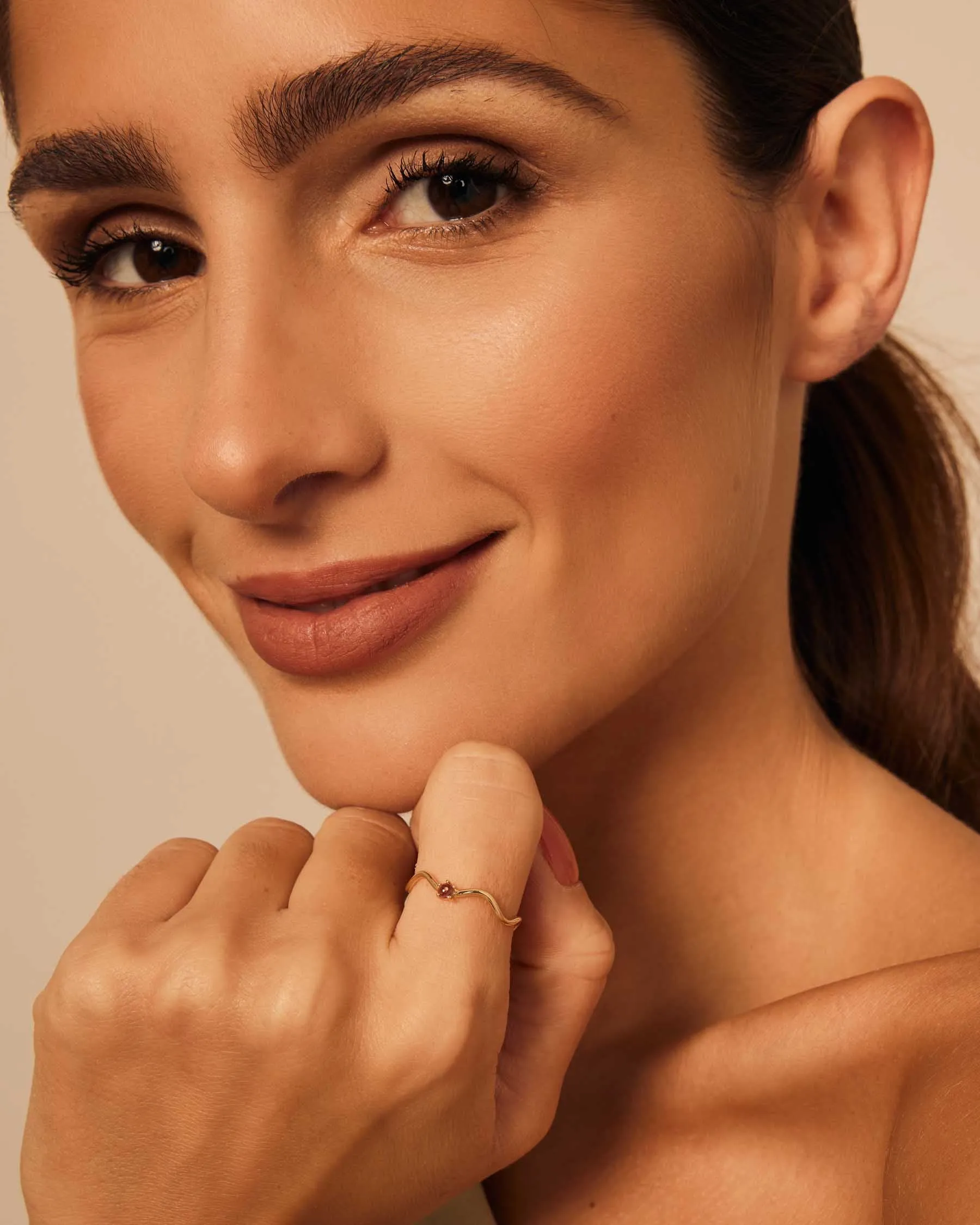 Simple Flower Forever Ring - 18K Solid Gold - 18K Solid Gold sold by Apodemia product image thumbnail 2