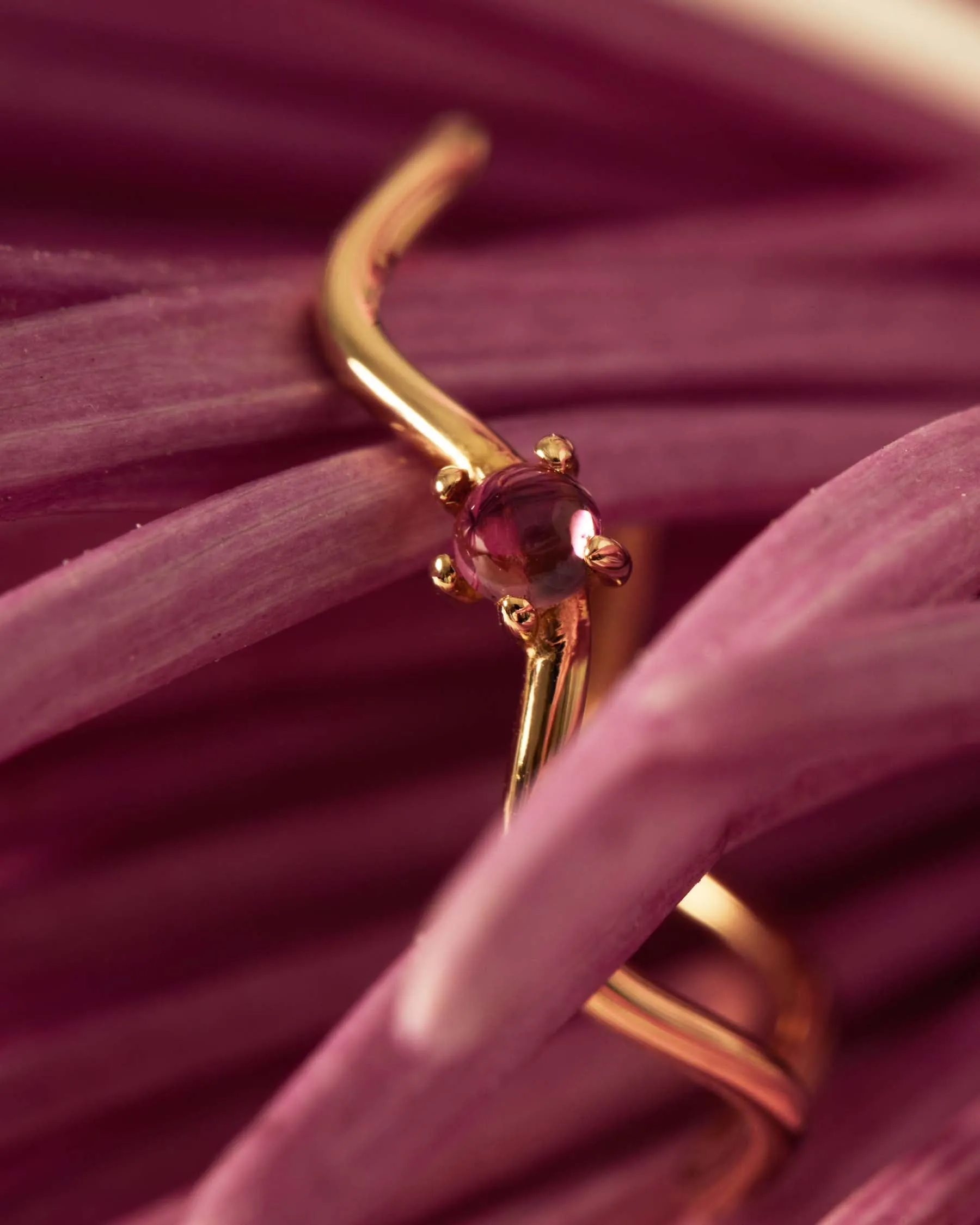 Simple Flower Forever Ring - 18K Solid Gold - 18K Solid Gold sold by Apodemia product image thumbnail 5