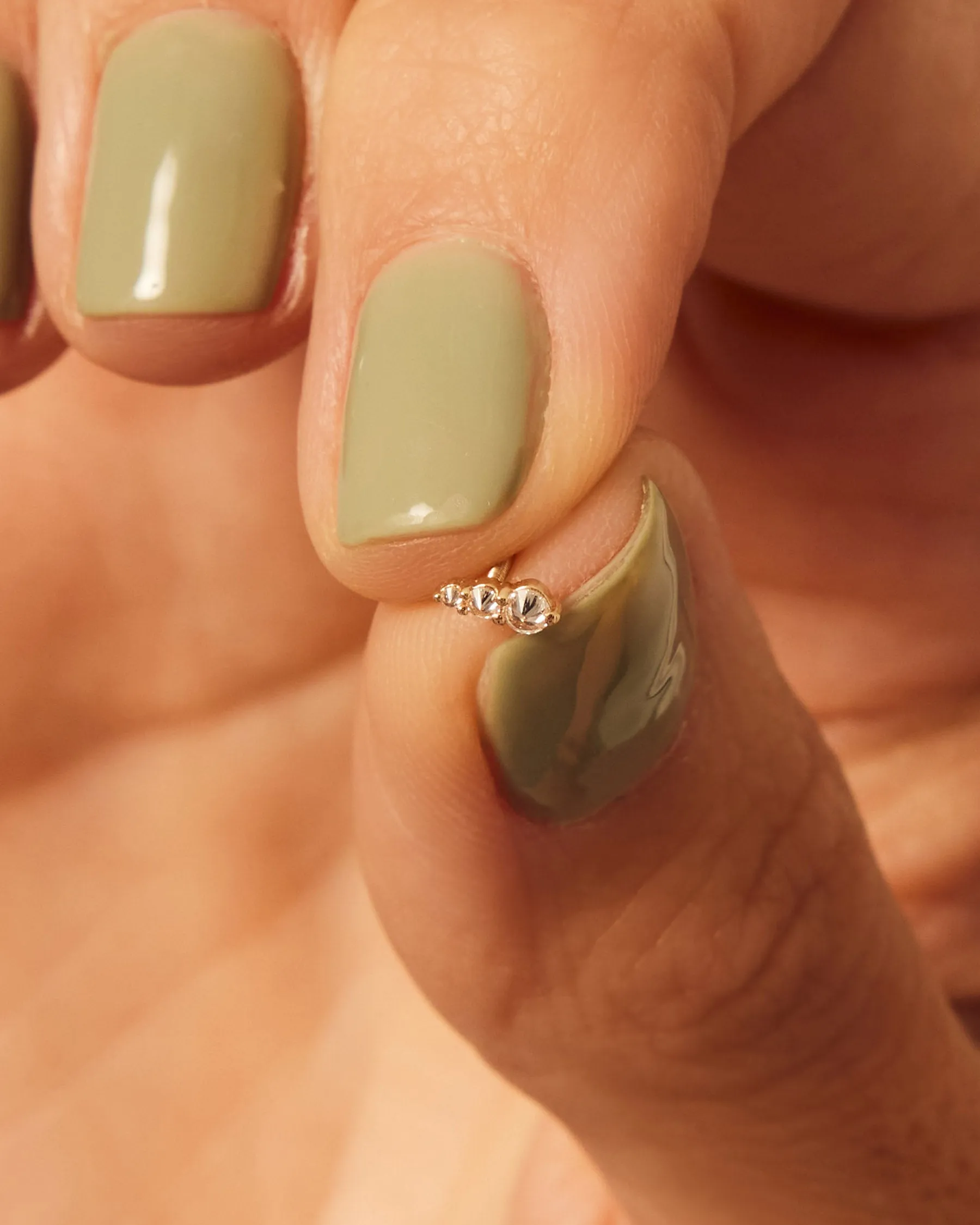 Forever Curve Pendant | 9k Solid Gold | Diamond sold by Apodemia product image thumbnail 2