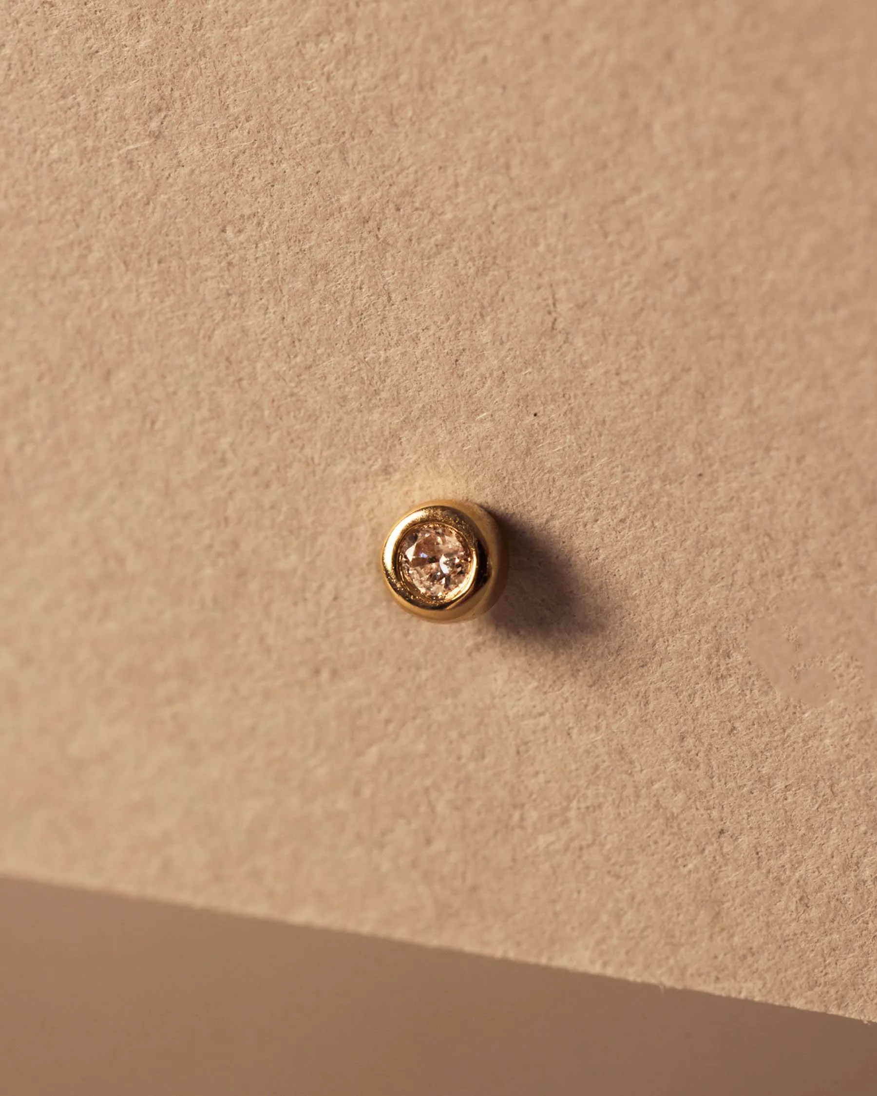 Donut Forever Earring | 9k Solid Gold | Diamond sold by Apodemia