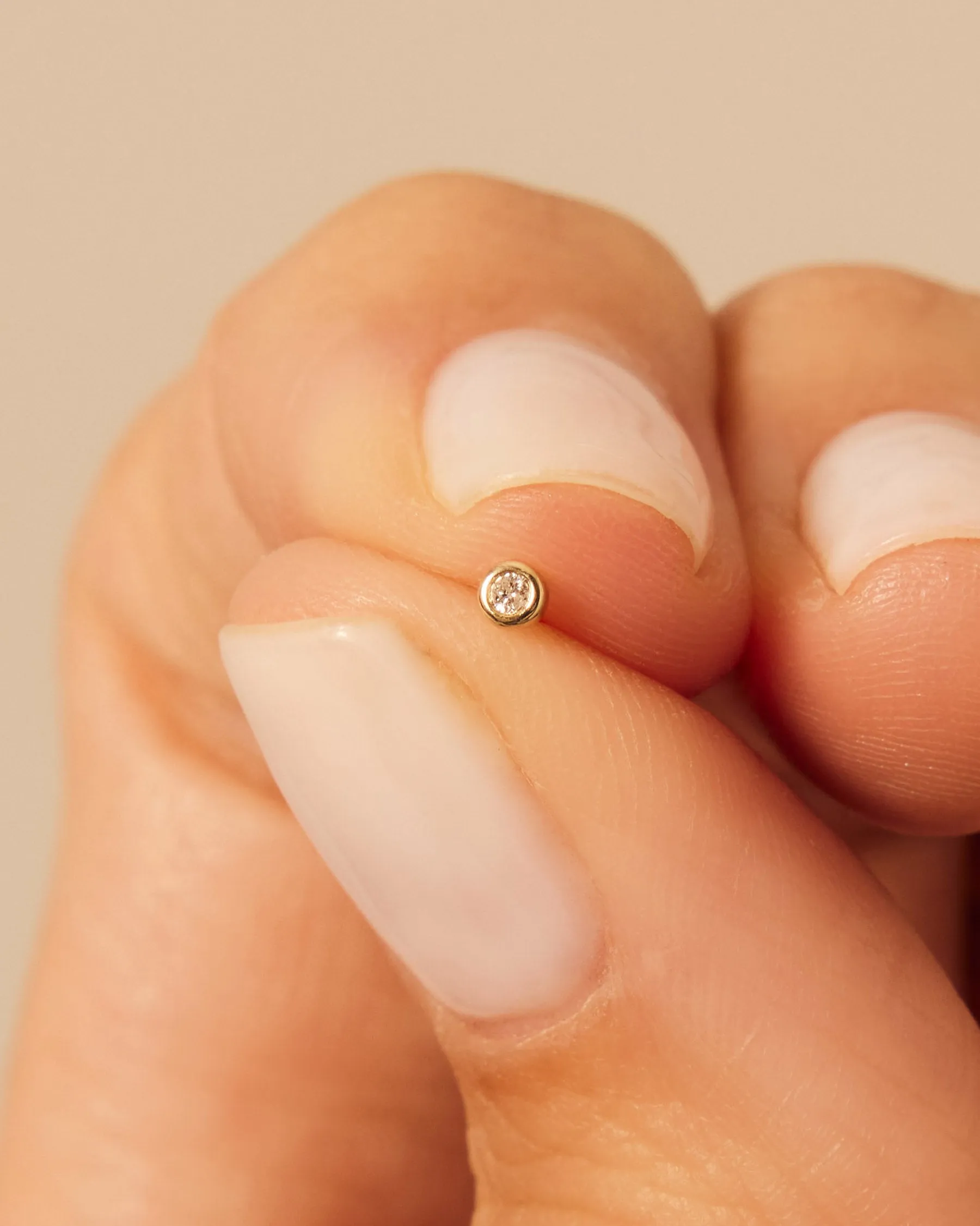 Donut Forever Earring | 9k Solid Gold | Diamond sold by Apodemia product image thumbnail 2