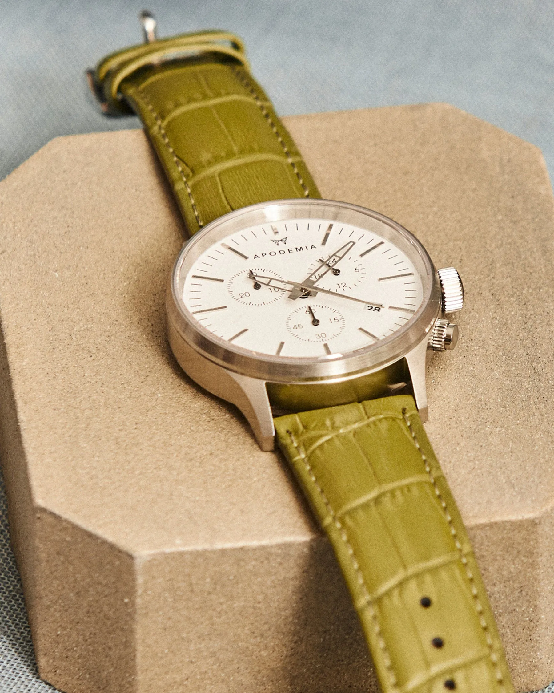 Men's Leather Strap Fresh Leaf | The Gray Box sold by Apodemia product image thumbnail 3