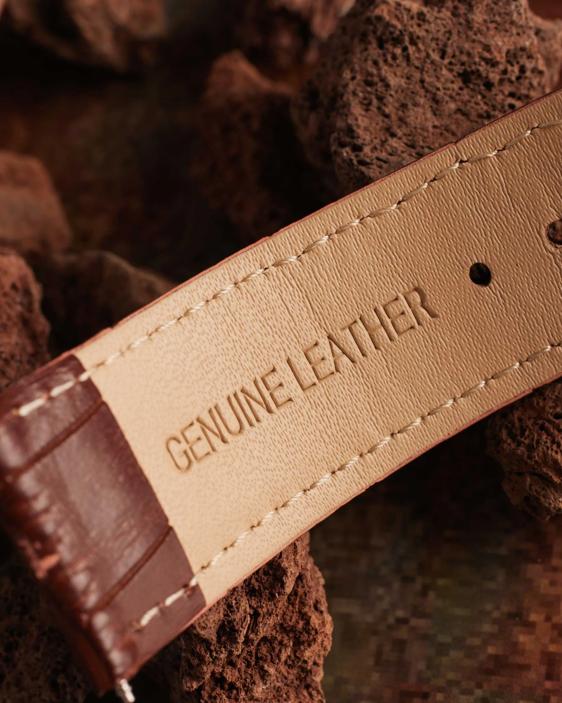 Men's Leather Strap Brown Coffee | The Gray Box sold by Apodemia product image thumbnail 2