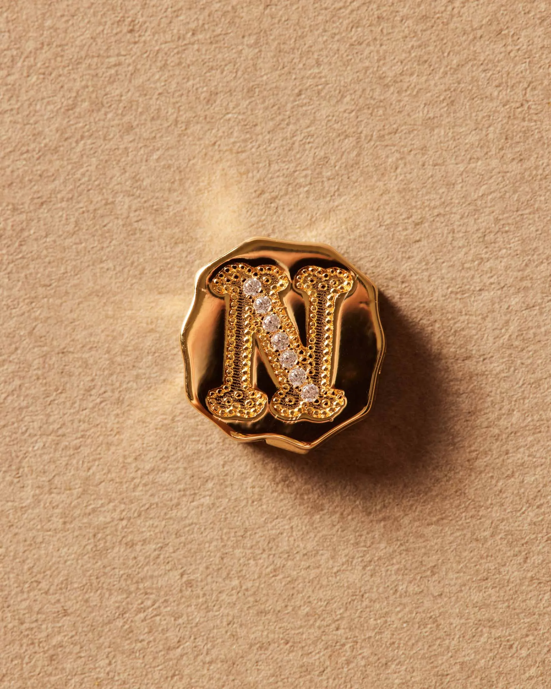 Charm Clip Bubble Vintage Letter N sold by Apodemia product image thumbnail 3