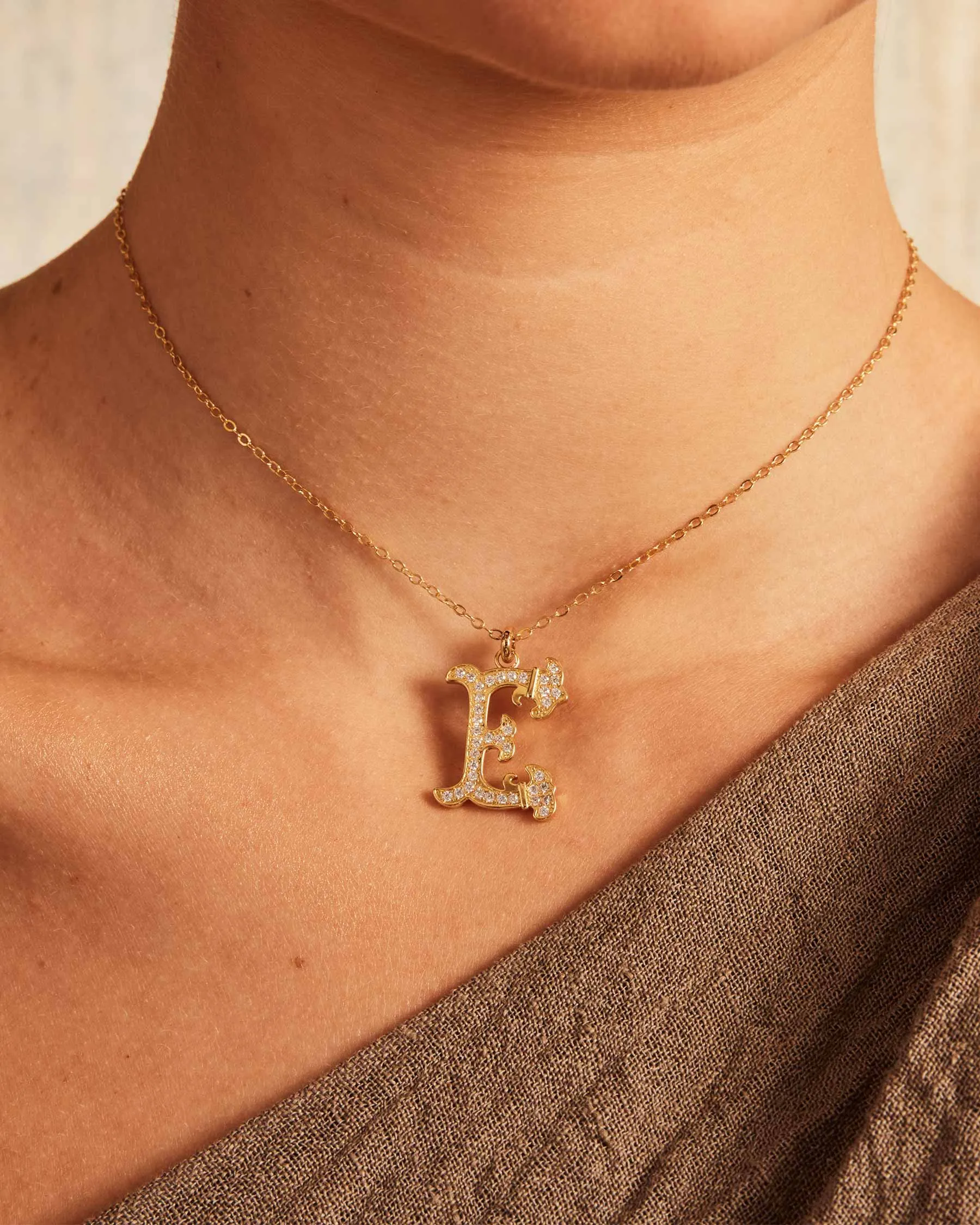 Vintage Charm Letter E sold by Apodemia product image thumbnail 4