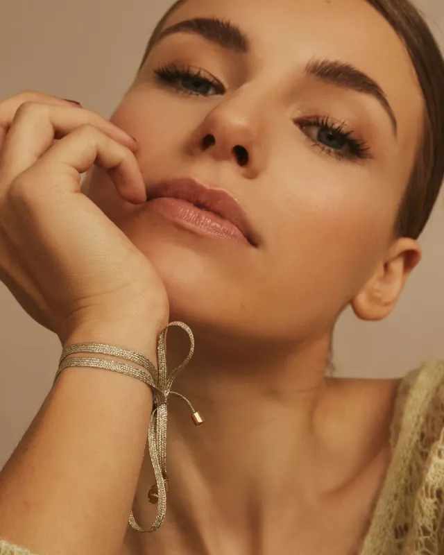 Golden Ribbon Bracelet sold by Apodemia