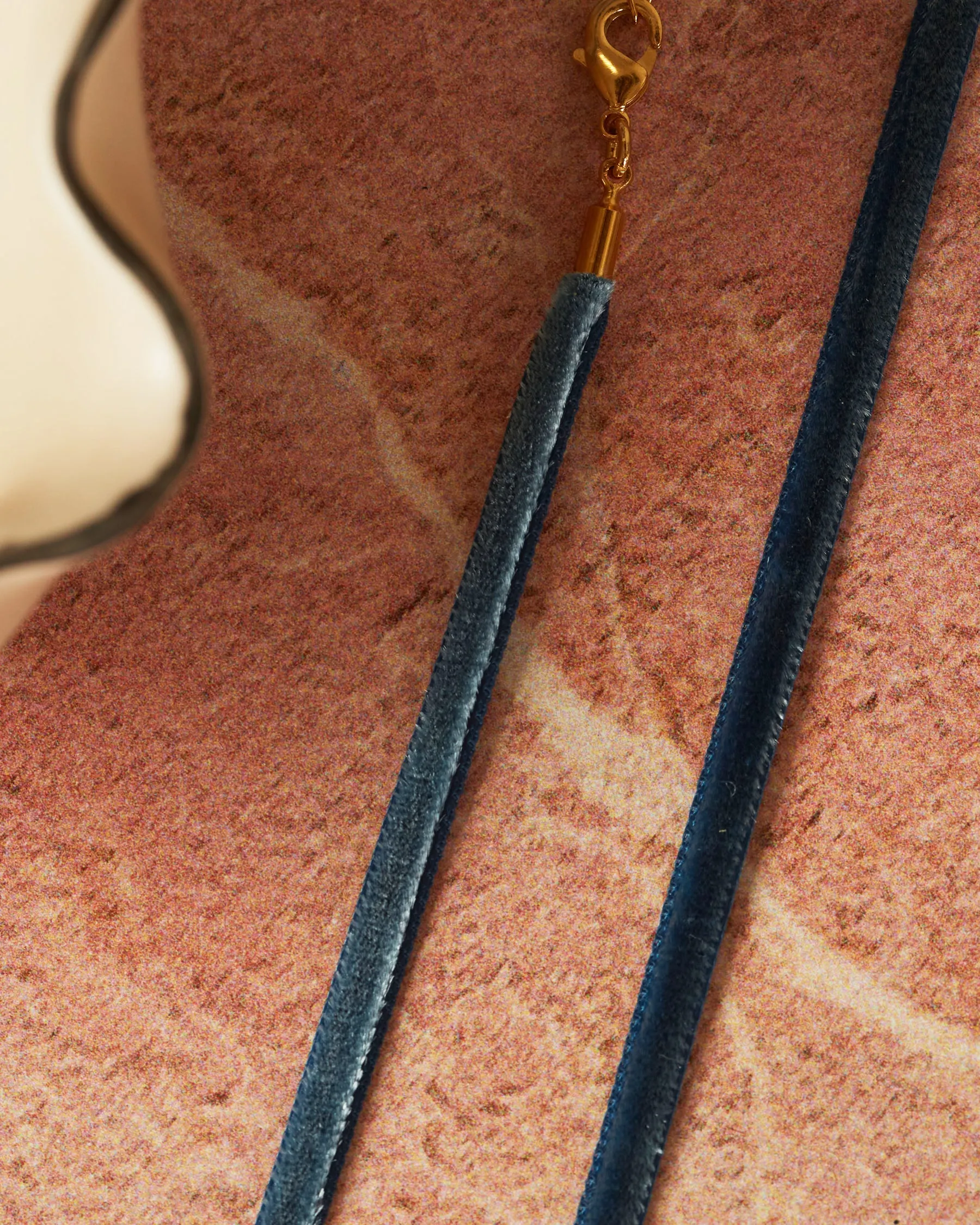 Blue Velvet Ribbon Bracelet sold by Apodemia product image thumbnail 2