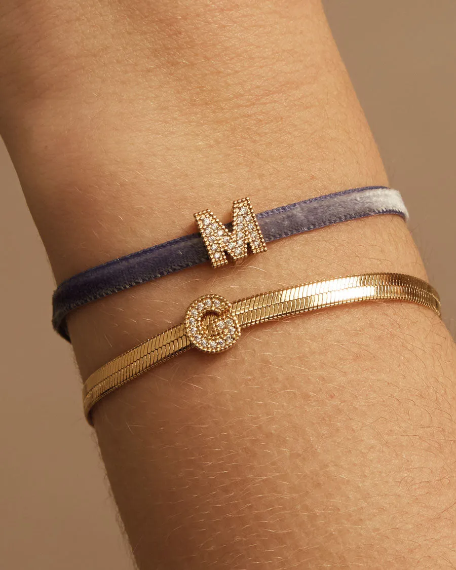 Purple Velvet Ribbon Bracelet sold by Apodemia product image thumbnail 2