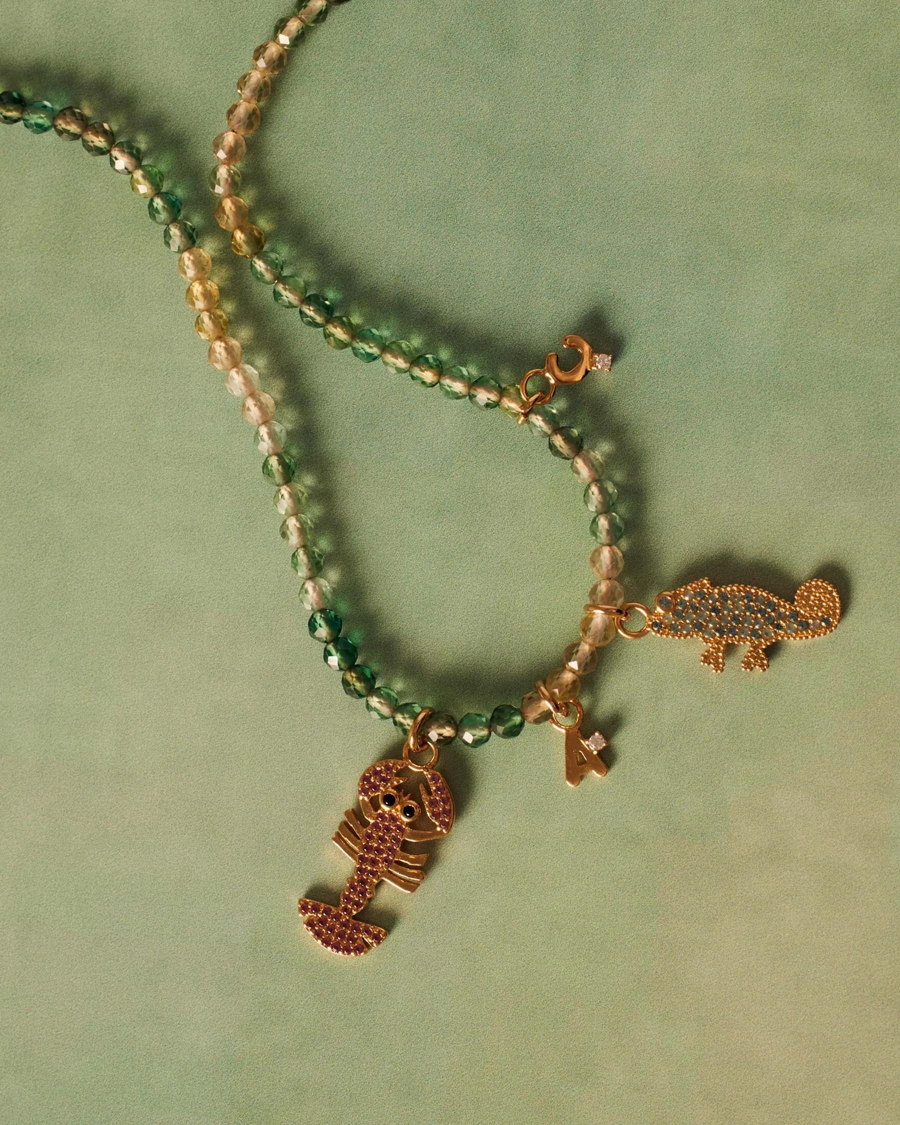 Natural Lime Necklace sold by Apodemia