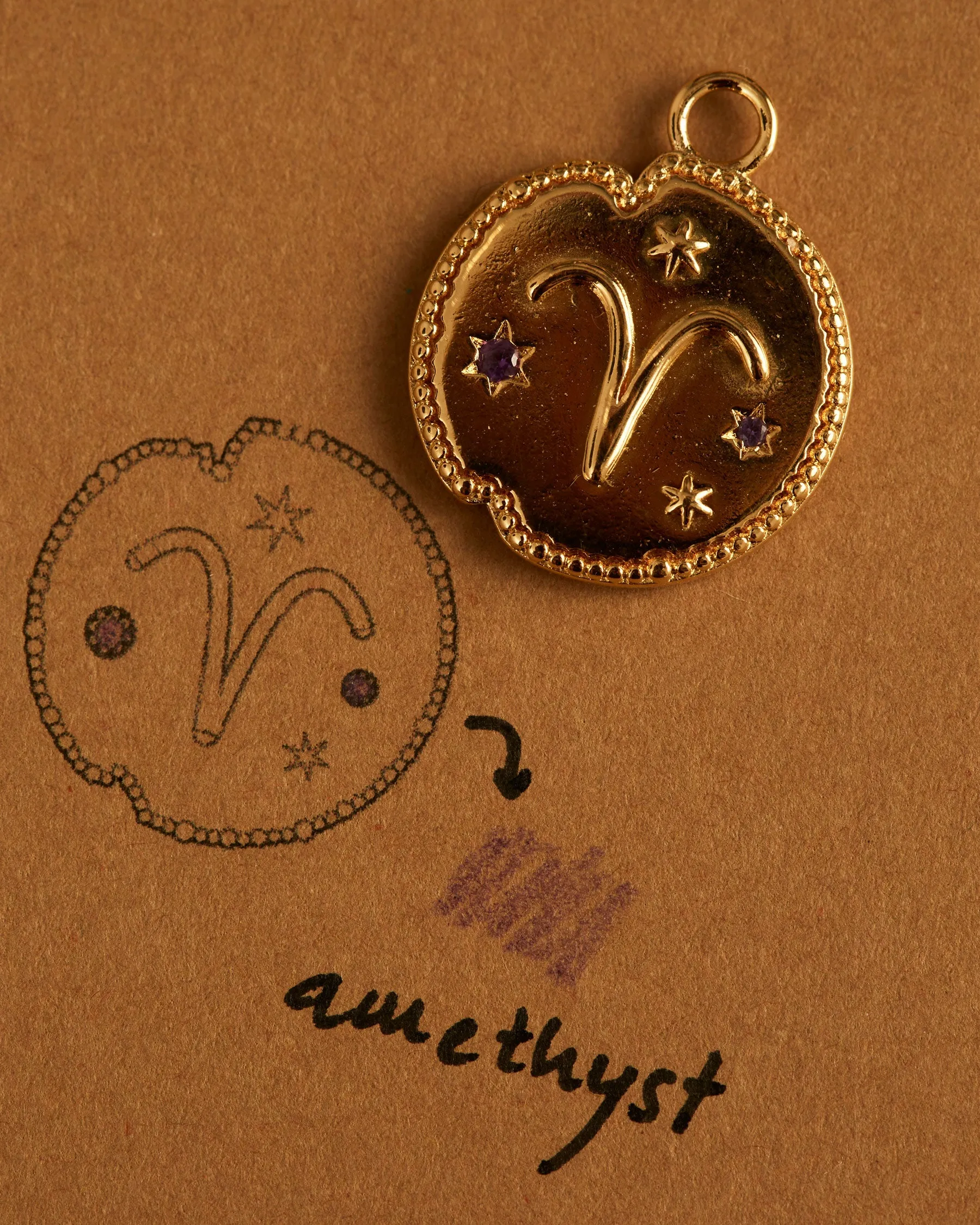 Aries Horoscope Charm sold by Apodemia product image thumbnail 2