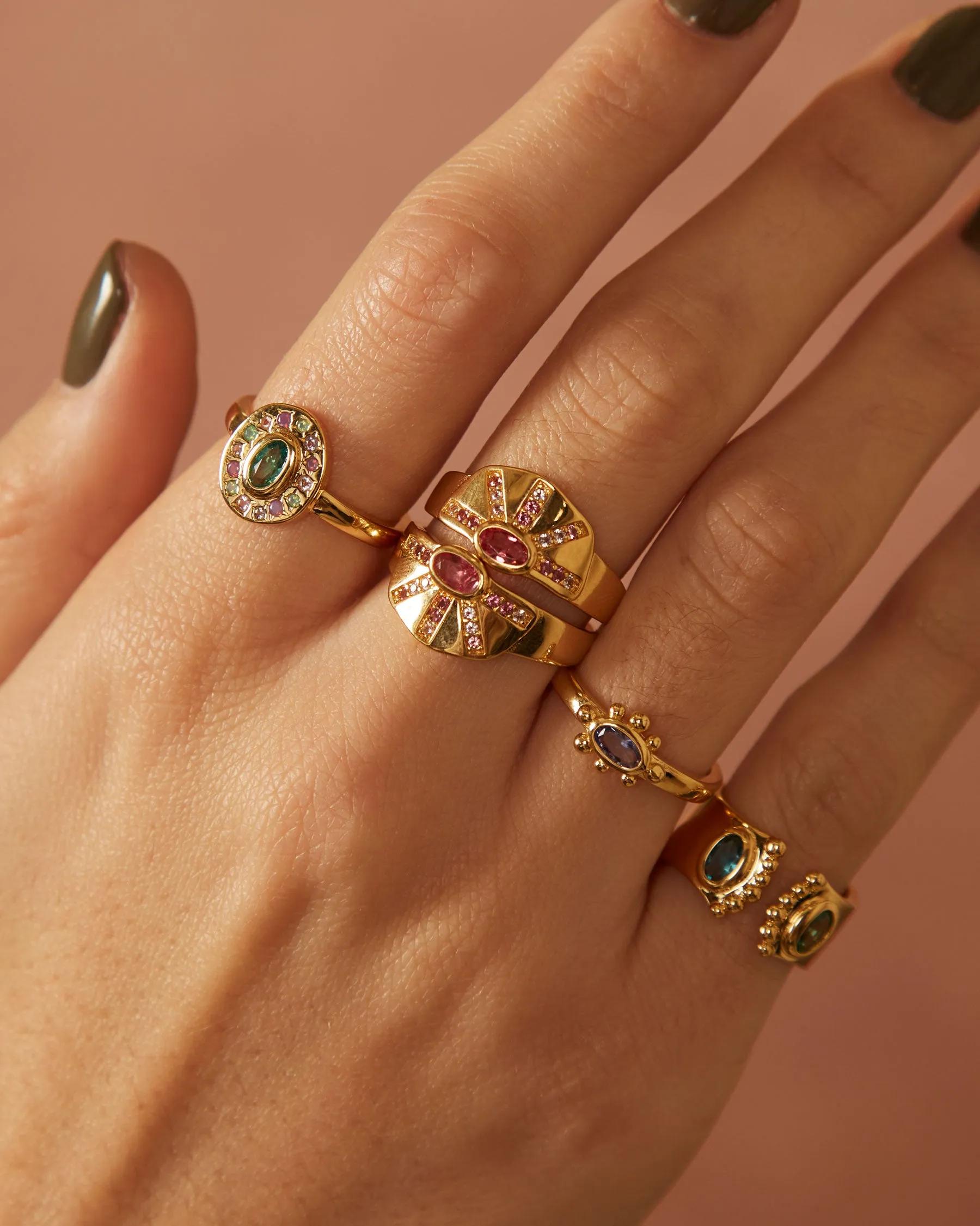 Semicircle Ring Nefertiti | The Gray Box sold by Apodemia product image thumbnail 3