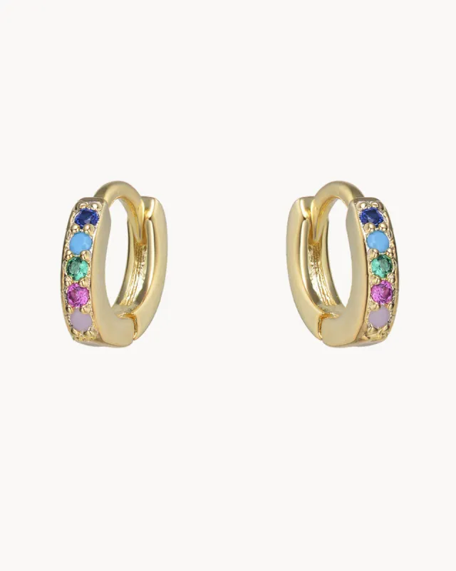 Tutti Frutti Fitted Hoop Earrings | The Gray Box sold by Apodemia