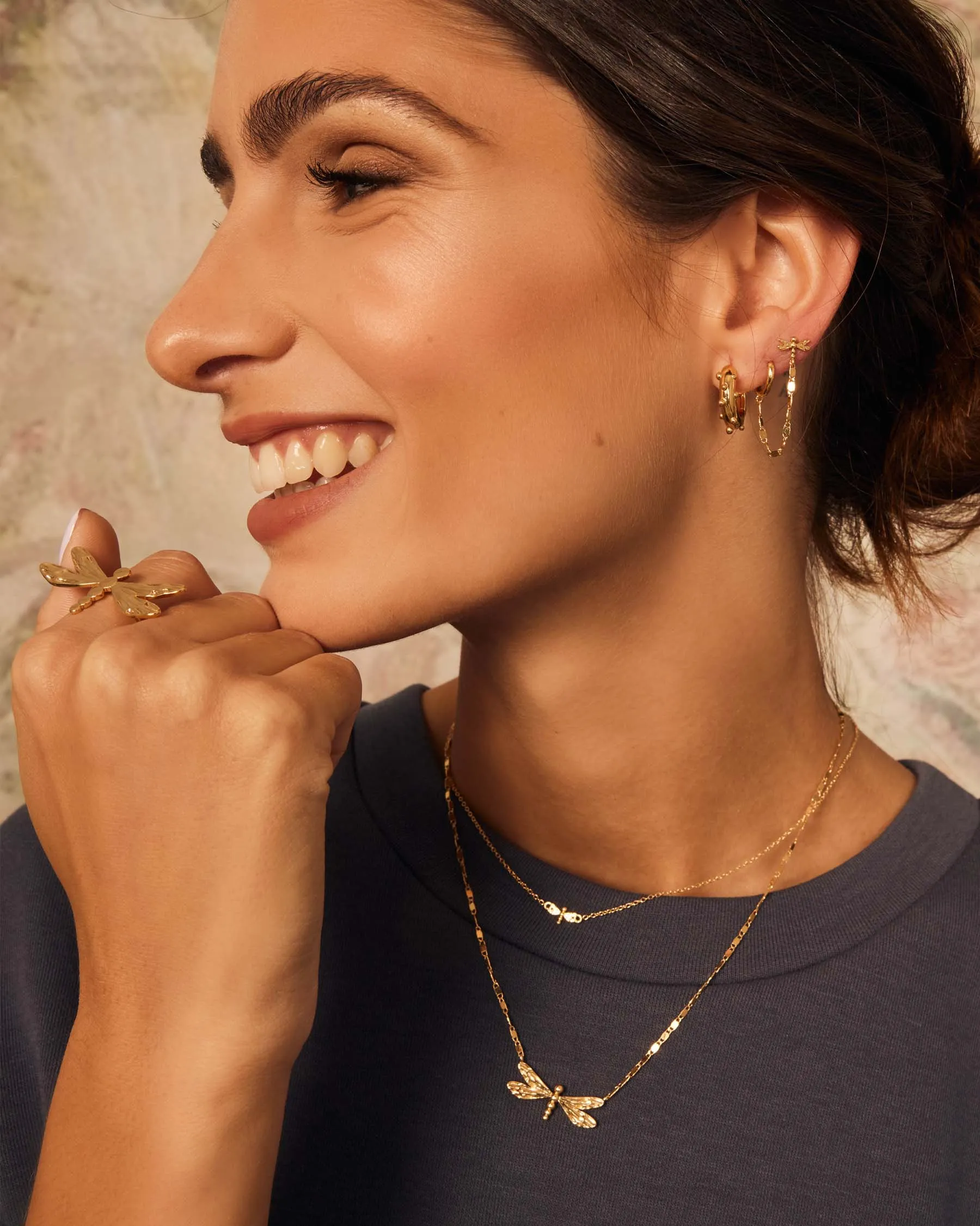 Dragonfly Hoop Earrings : The Gray Box sold by Apodemia product image thumbnail 4