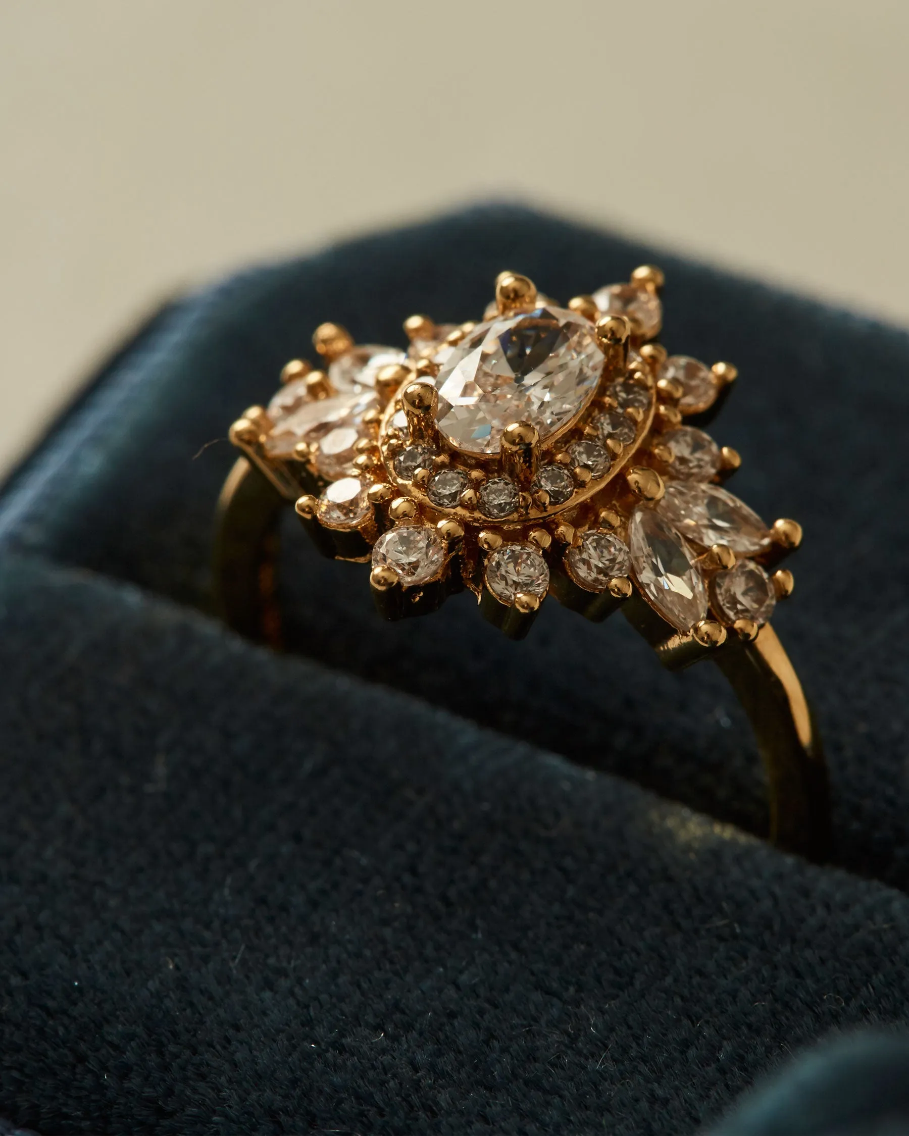 Velvet Dark Blue Jewelry Box | The Gray Box sold by Apodemia product image thumbnail 5