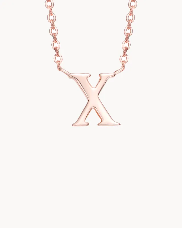 Necklace Letter X | The Gray Box sold by Apodemia