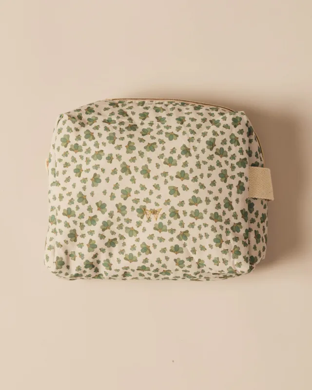 Green Flower toiletry bag | Limited edition sold by Apodemia