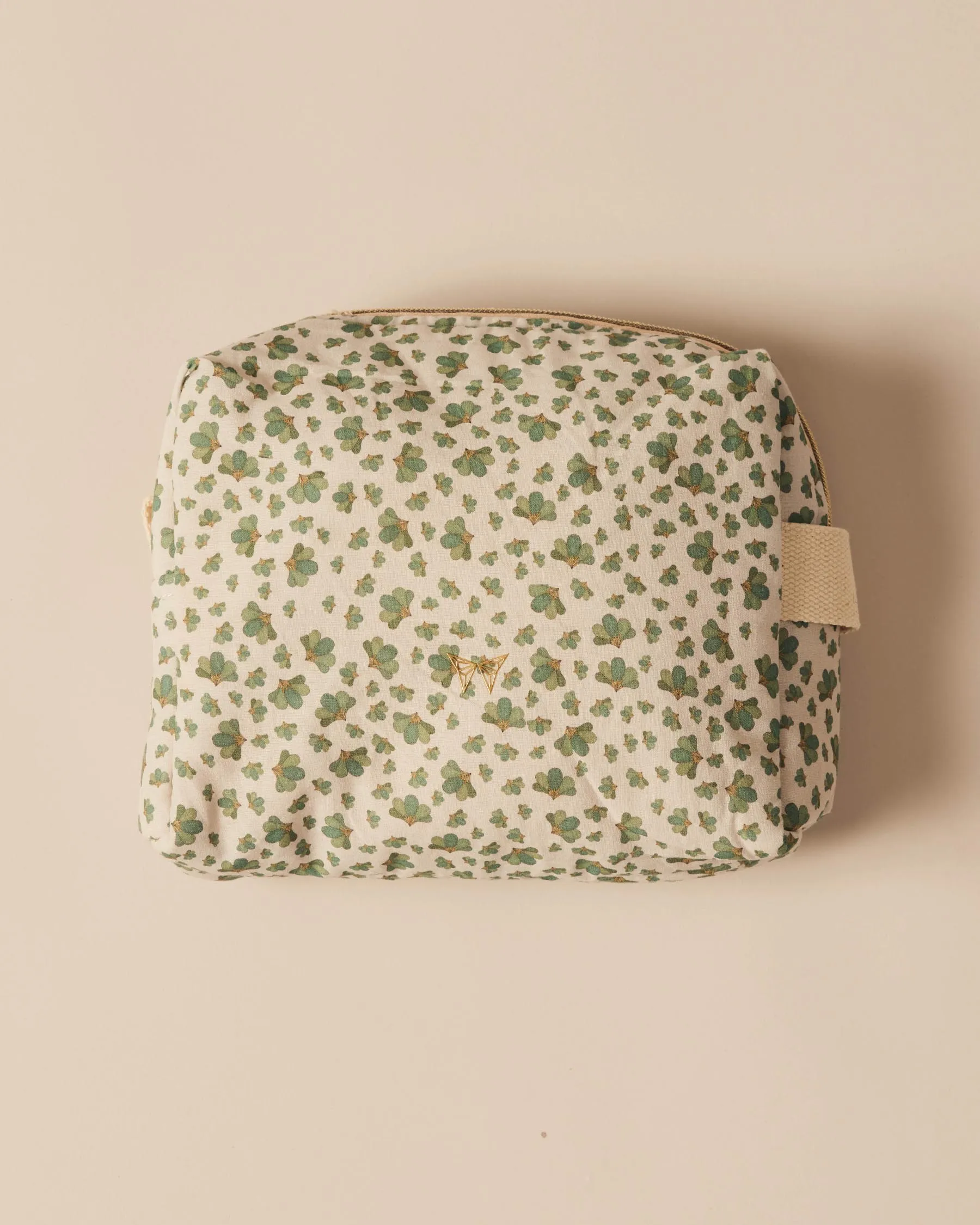 Green Flower toiletry bag | Limited edition sold by Apodemia