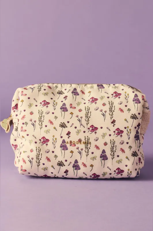 Flower toiletry bag sold by Apodemia