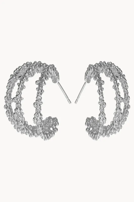 Triple Hoop Earrings Sand Dust : The Gray Box sold by Apodemia