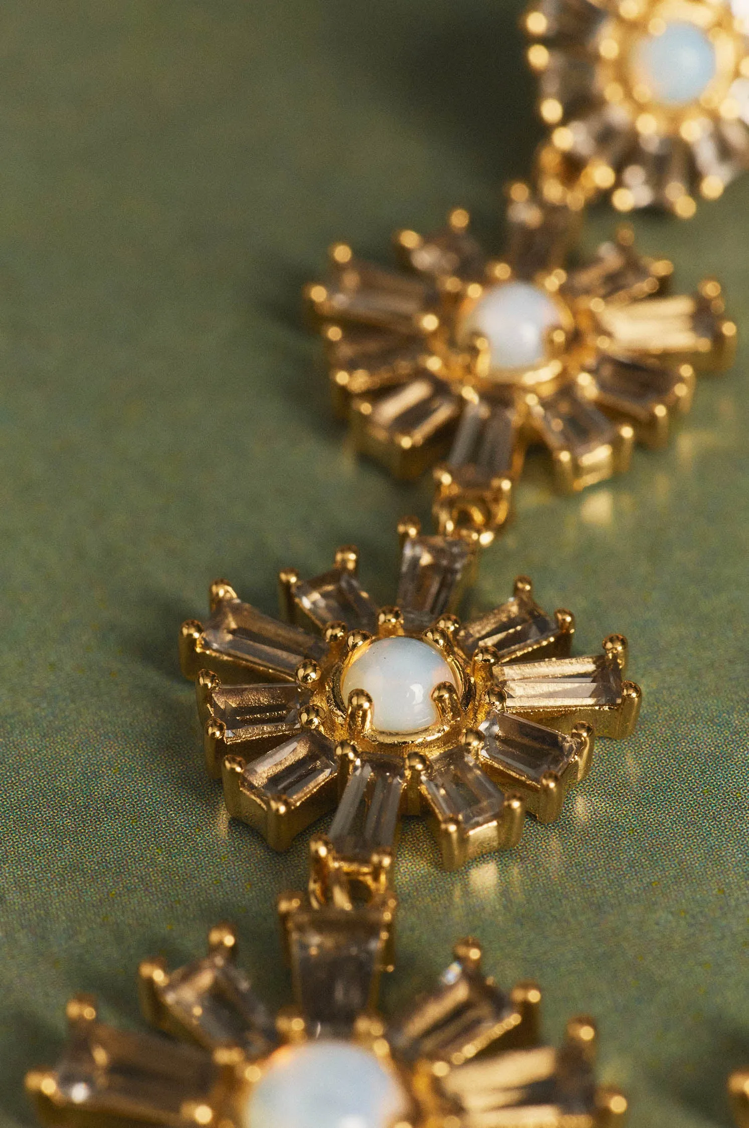 Long moon earrings sold by Apodemia product image thumbnail 4