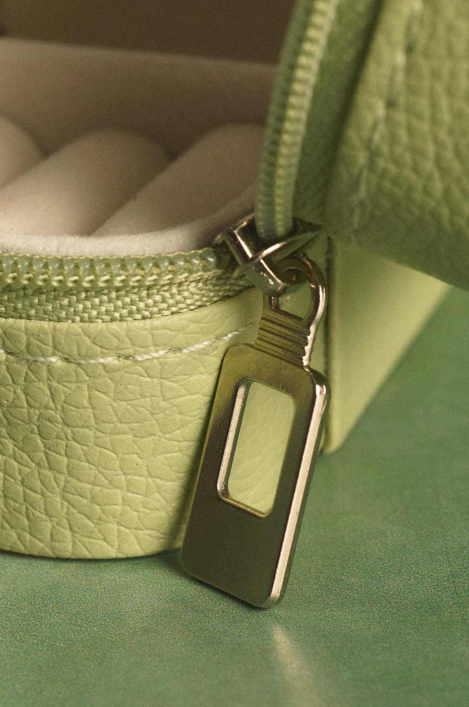 Mini travel jewelry box, green sold by Apodemia product image thumbnail 4