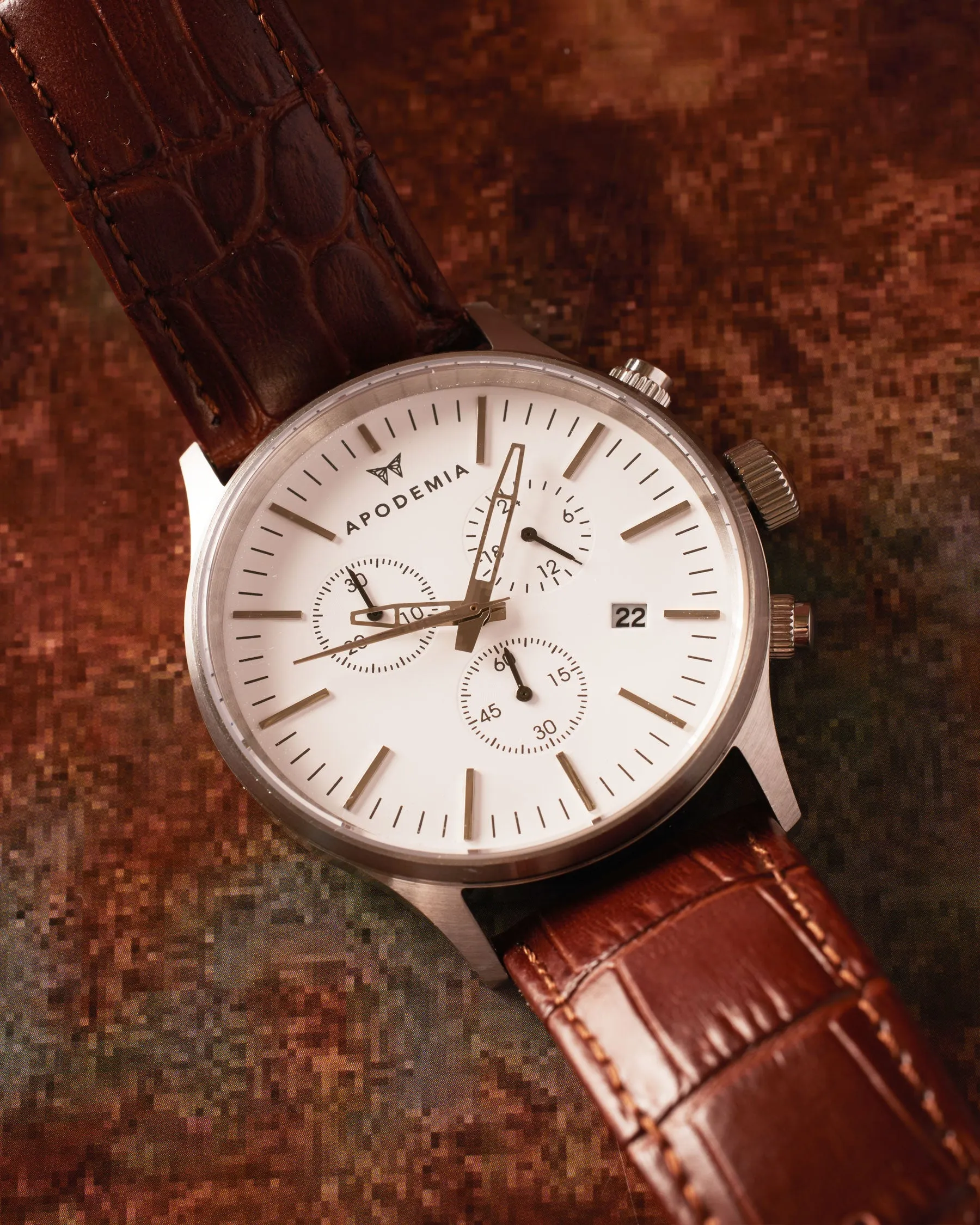 Woodland Chrono Brown Coffee Watch sold by Apodemia product image thumbnail 2