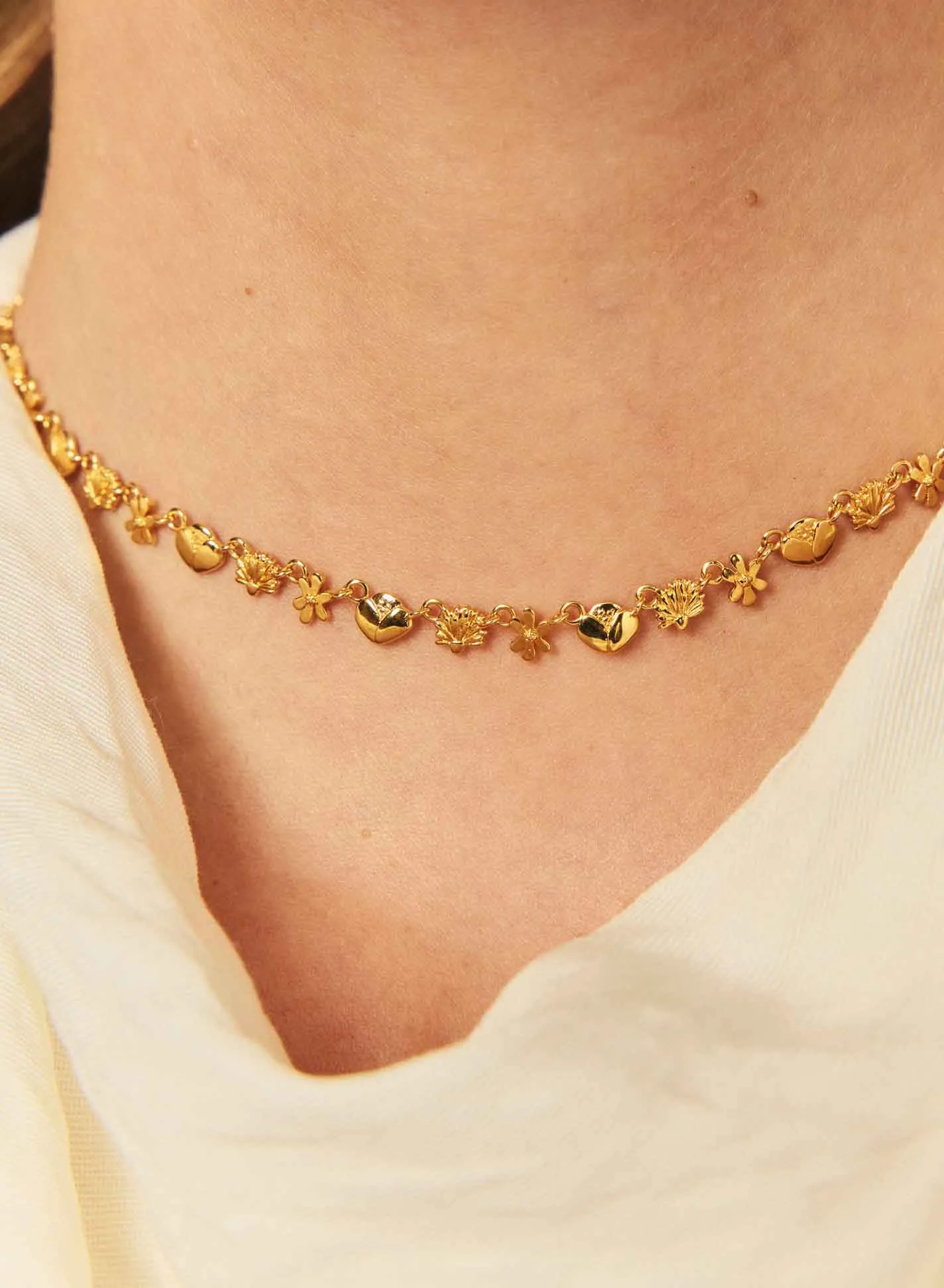 Linked Pearl Necklace sold by Apodemia product image thumbnail 3