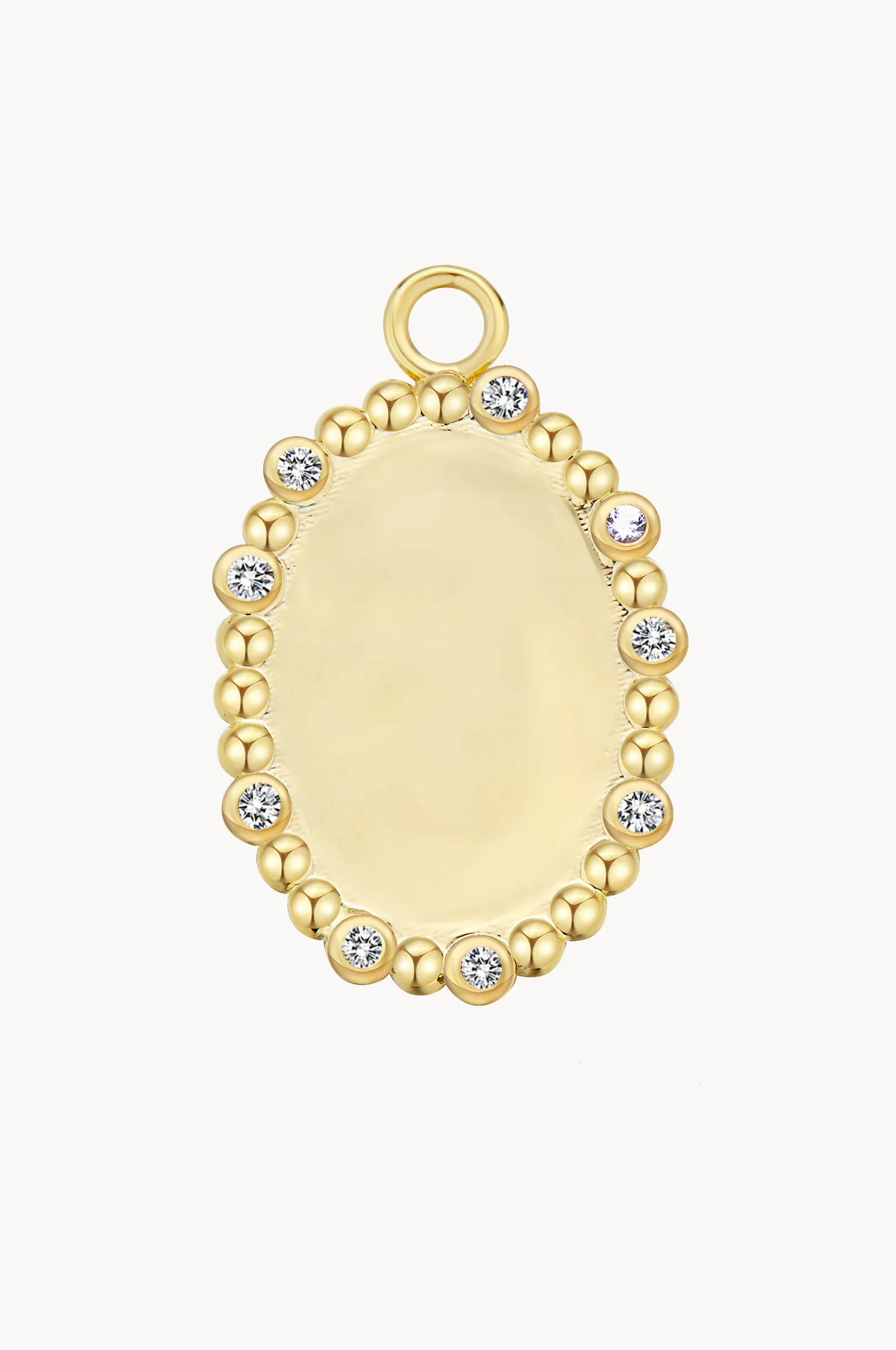 White Oval Charm sold by Apodemia product image thumbnail 2