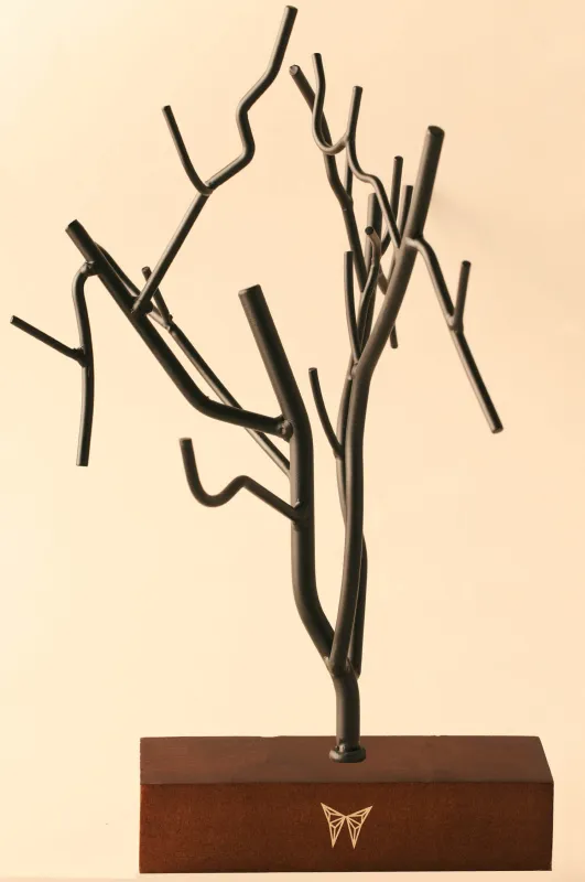 Black Metal Jewelry Tree sold by Apodemia